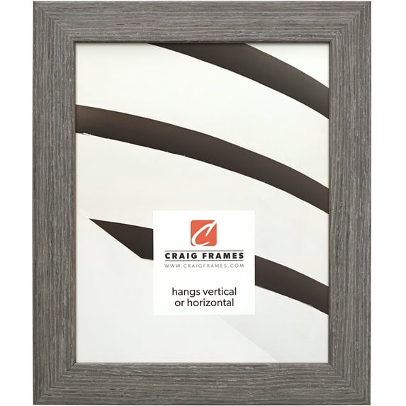 Craig Frames Farmhouse Essentials, 18x36 inch Picture Frame, Charcoal Grey