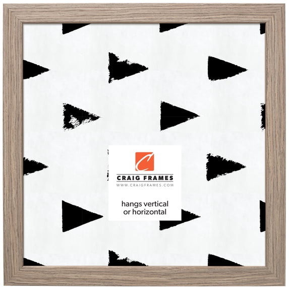 Craig Frames Farmhouse Essentials, 20x20 inch Picture Frame, Light Walnut Brown