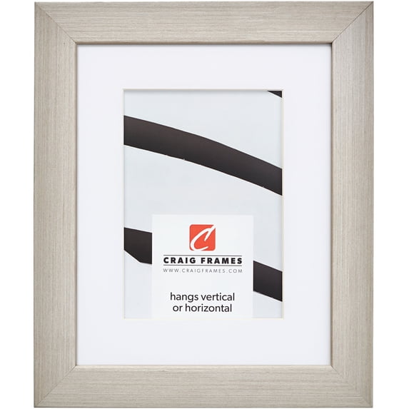 Craig Frames Farmhouse Essentials, 20x24 inch Picture Frame Matted for a 16x20 Photo, Light Grey