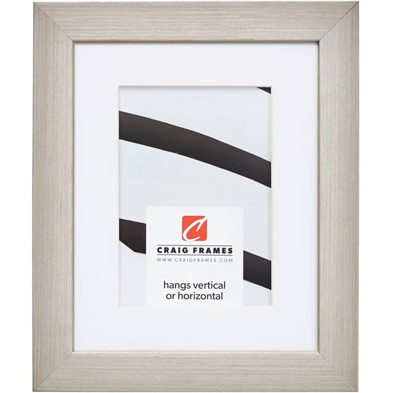 Craig Frames Farmhouse Essentials, 24x30 inch Picture Frame Matted for a 20x26 Photo, Light Grey