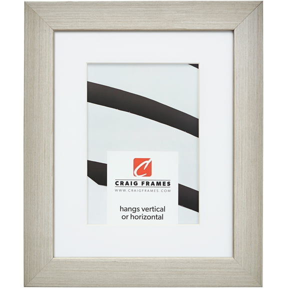 Craig Frames Farmhouse Essentials, 24x36 inch Picture Frame Matted for a 20x30 Photo, Light Grey
