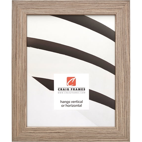 Craig Frames Farmhouse Essentials, 5x7 inch Picture Frame, Light Walnut Brown