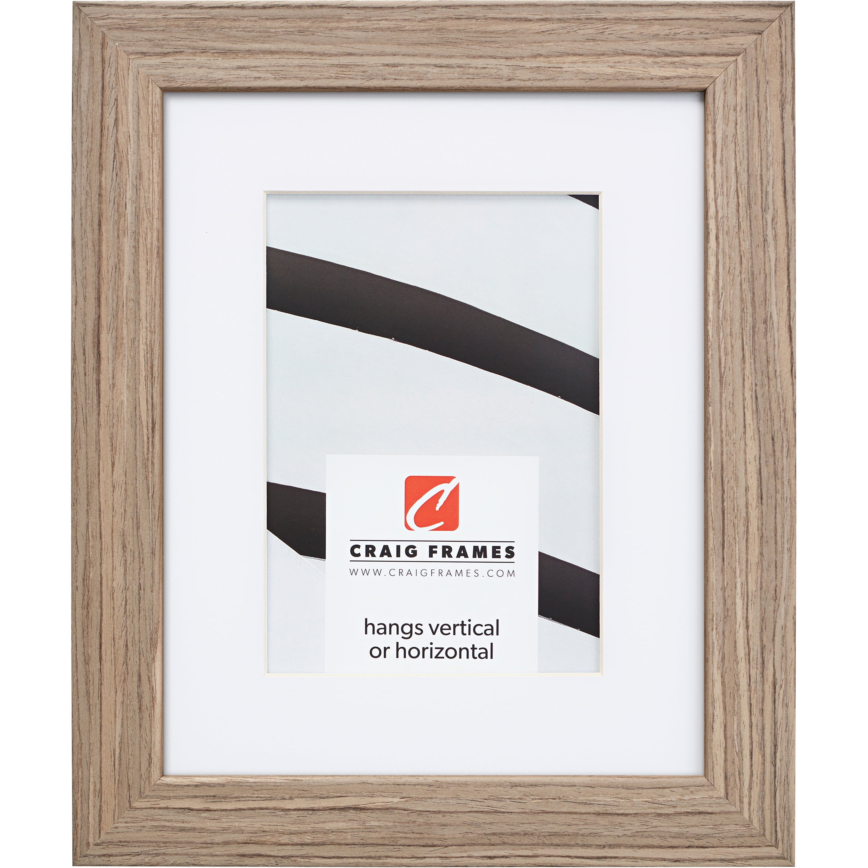 Arthur 8x10 Brown Barnwood Picture Frame with MDF Core