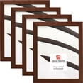 thumbnail image 1 of Craig Frames Farmhouse Essentials Tall, 10x13 inch Picture Frame, Walnut Brown, Set of 4, 1 of 5