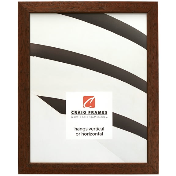 Craig Frames Farmhouse Essentials Tall, 12x18 inch Picture Frame, Walnut Brown