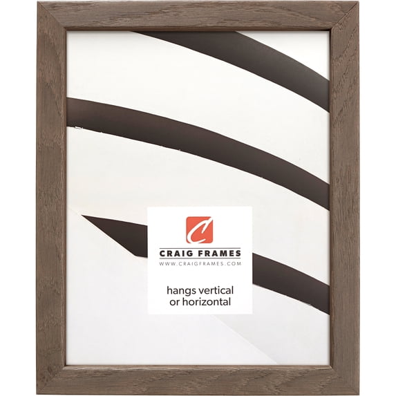 Craig Frames Farmhouse Essentials Tall, 14x20 inch Picture Frame, Hare Brown and Grey