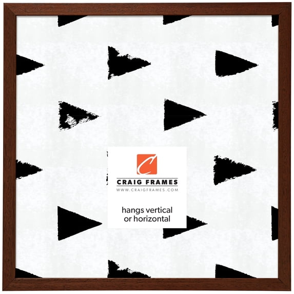 Craig Frames Farmhouse Essentials Tall, 20x20 inch Picture Frame, Walnut Brown