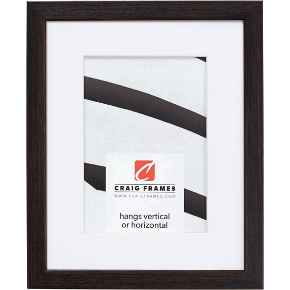 Craig Frames Farmhouse Essentials Tall, 20x24 inch Picture Frame Matted for a 16x20 Photo, Black