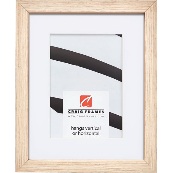 Craig Frames Farmhouse Essentials Tall, 24x30 inch Picture Frame Matted for a 20x26 Photo, Natural Nordic Oak