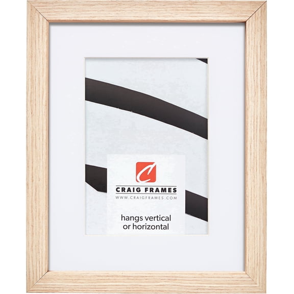 Craig Frames Farmhouse Essentials Tall, 24x36 inch Picture Frame Matted for a 20x30 Photo, Natural Nordic Oak