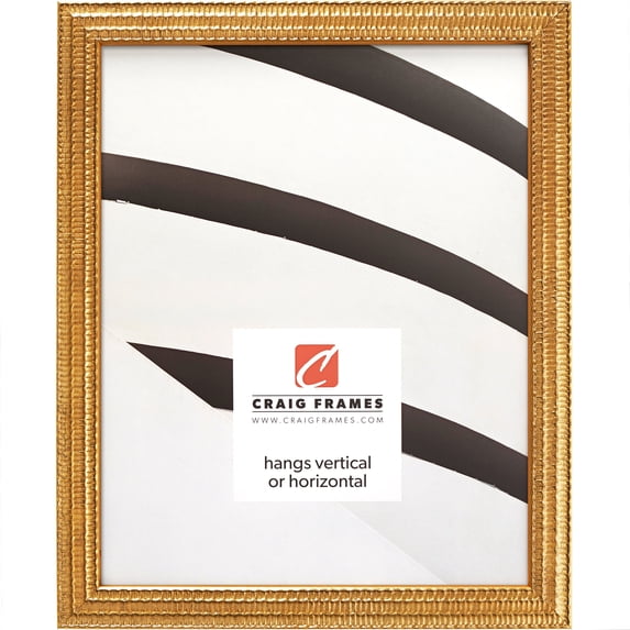 Craig Frames Farnsworth, 10x12 inch Picture Frame, Gold