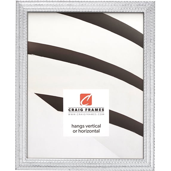 Craig Frames Farnsworth, 16x20 inch Picture Frame, Silver