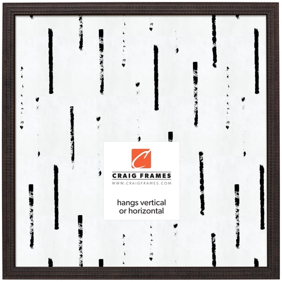 Craig Frames Farnsworth, 20x20 inch Picture Frame, Black