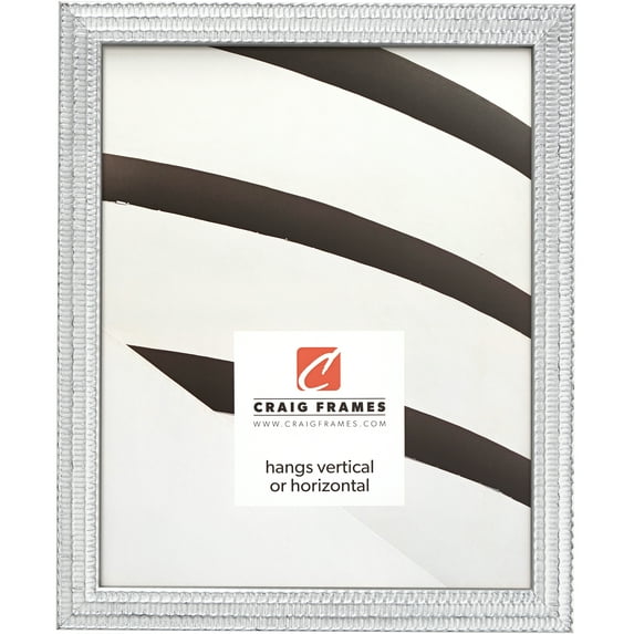 Craig Frames Farnsworth, 20x27 inch Picture Frame, Silver