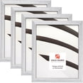 thumbnail image 1 of Craig Frames Farnsworth, 8.5x11 inch Picture Frame, Silver, Set of 4, 1 of 5