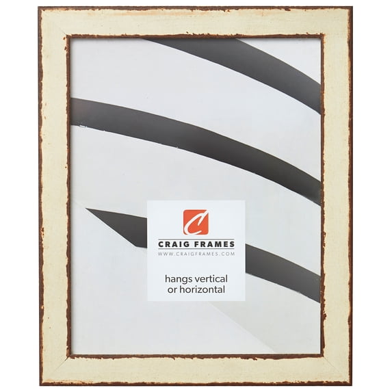 Craig Frames Ferro, 17x22 inch Picture Frame, Rusted Ivory