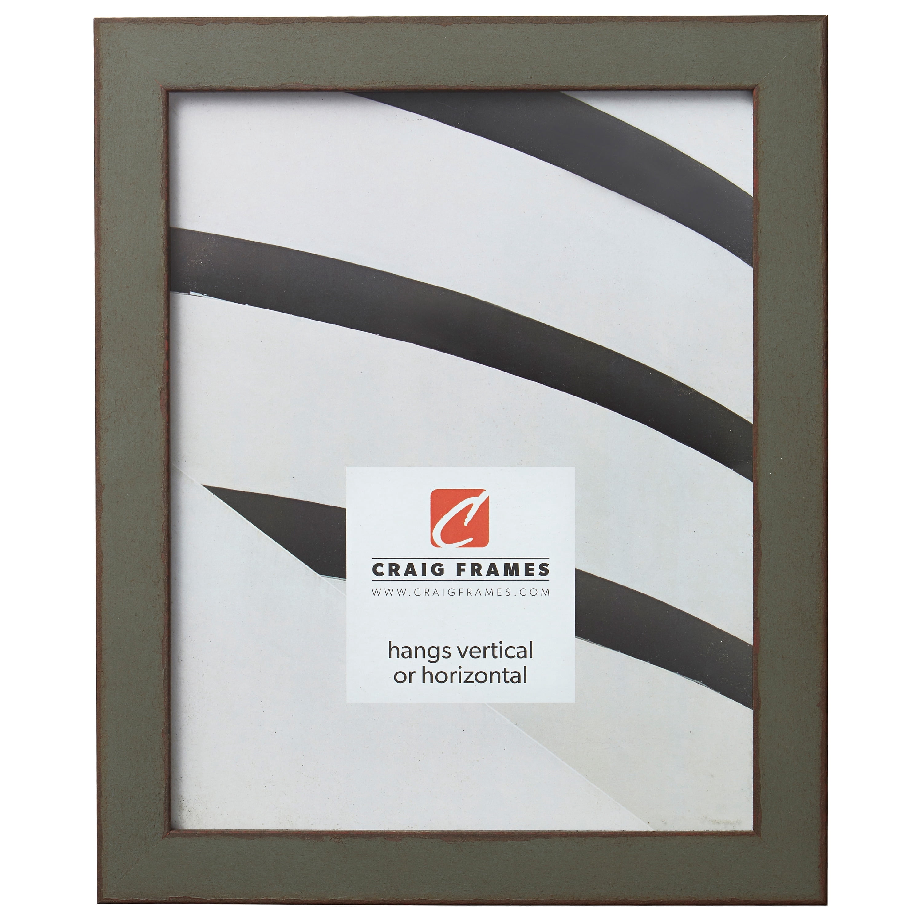 Craig Frames Ferro, 18x24 inch Picture Frame, Rusted Grey