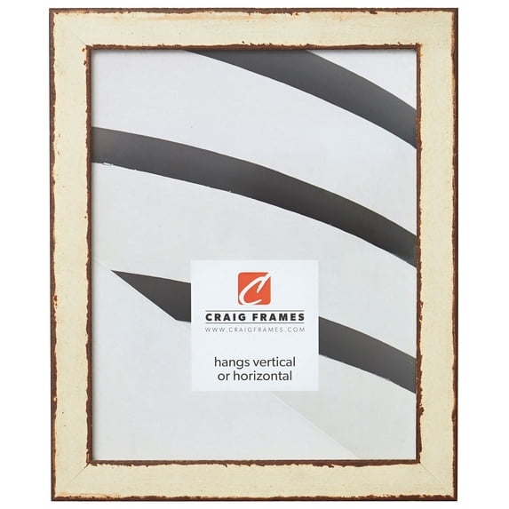 Craig Frames Ferro, 24x24 inch Picture Frame, Rusted Ivory