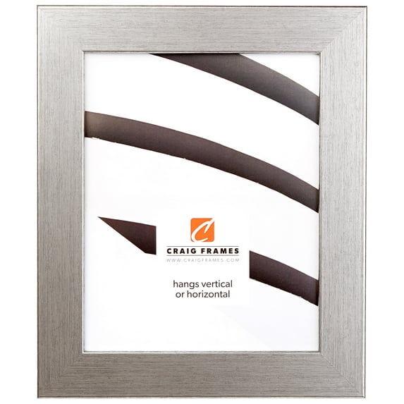 Craig Frames Fiftynine, 12x18 inch Picture Frame, Salerno Silver