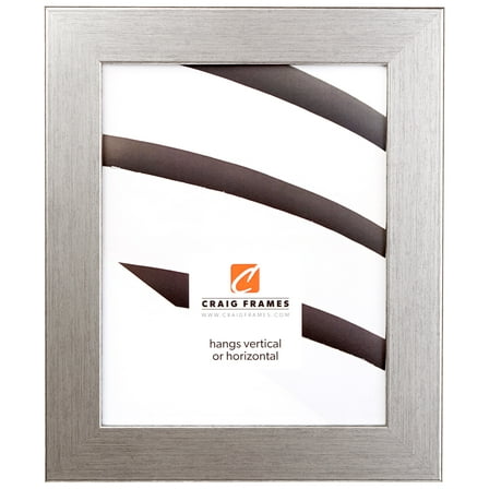 Craig Frames Fiftynine, 12x36 inch Picture Frame, Salerno Silver