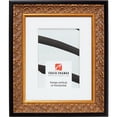 thumbnail image 1 of Craig Frames Furio, 11x14 inch Picture Frame Matted for a 8x10 Photo, Gold and Black, 1 of 5