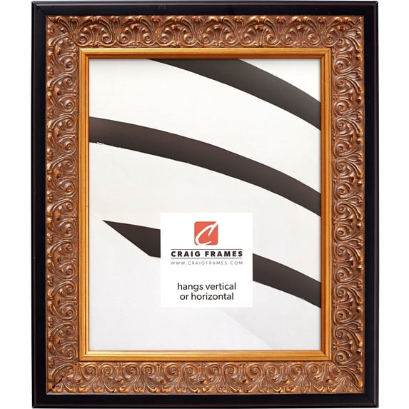 Craig Frames Furio, 24x30 inch Picture Frame, Gold and Black