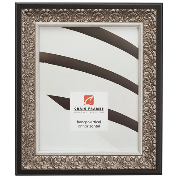 Craig Frames Furio, 4x6 inch Picture Frame, Silver