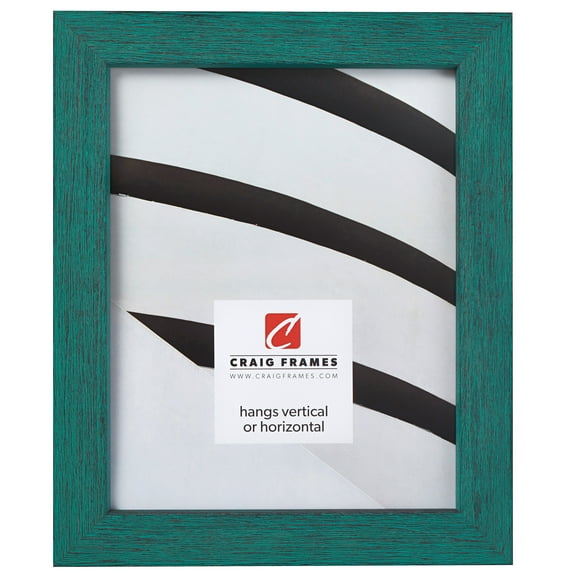 Craig Frames Gesso, 12 by 18-inch Picture Frame, Turquoise Plain Wooden