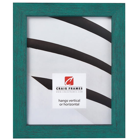 Craig Frames Gesso, 14 by 18-inch Picture Frame, Turquoise Plain Wooden