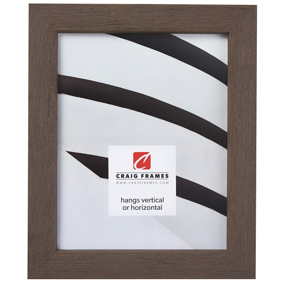 Craig Frames Gesso, 14 by 20-inch Picture Frame, Gray Plain Wooden