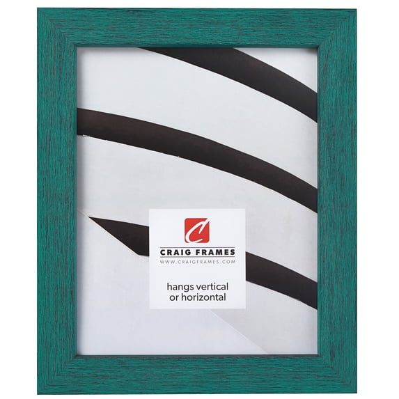 Craig Frames Gesso, 14 by 22-inch Picture Frame, Turquoise Plain Wooden