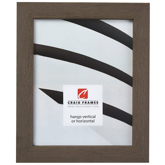 Craig Frames Gesso, 18 by 24-inch Picture Frame, Gray Plain Wooden