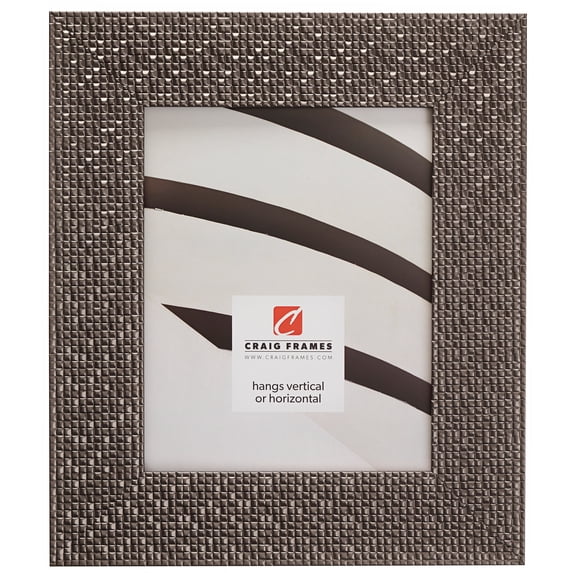 Craig Frames Glimmer, 10x13 inch Picture Frame, Pewter