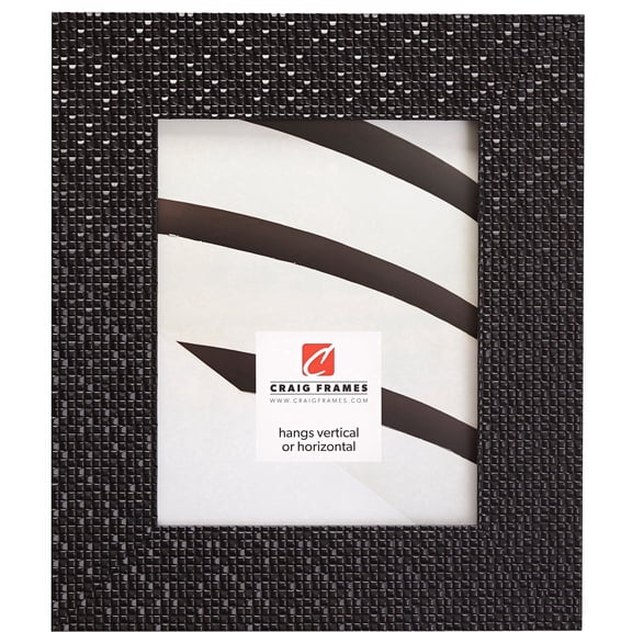 Craig Frames Glimmer, 11x17 inch Picture Frame, Black