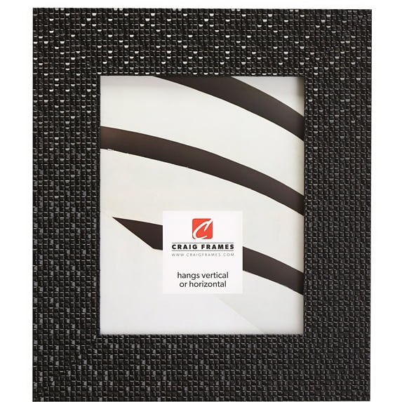 Craig Frames Glimmer, 17x22 inch Picture Frame, Black