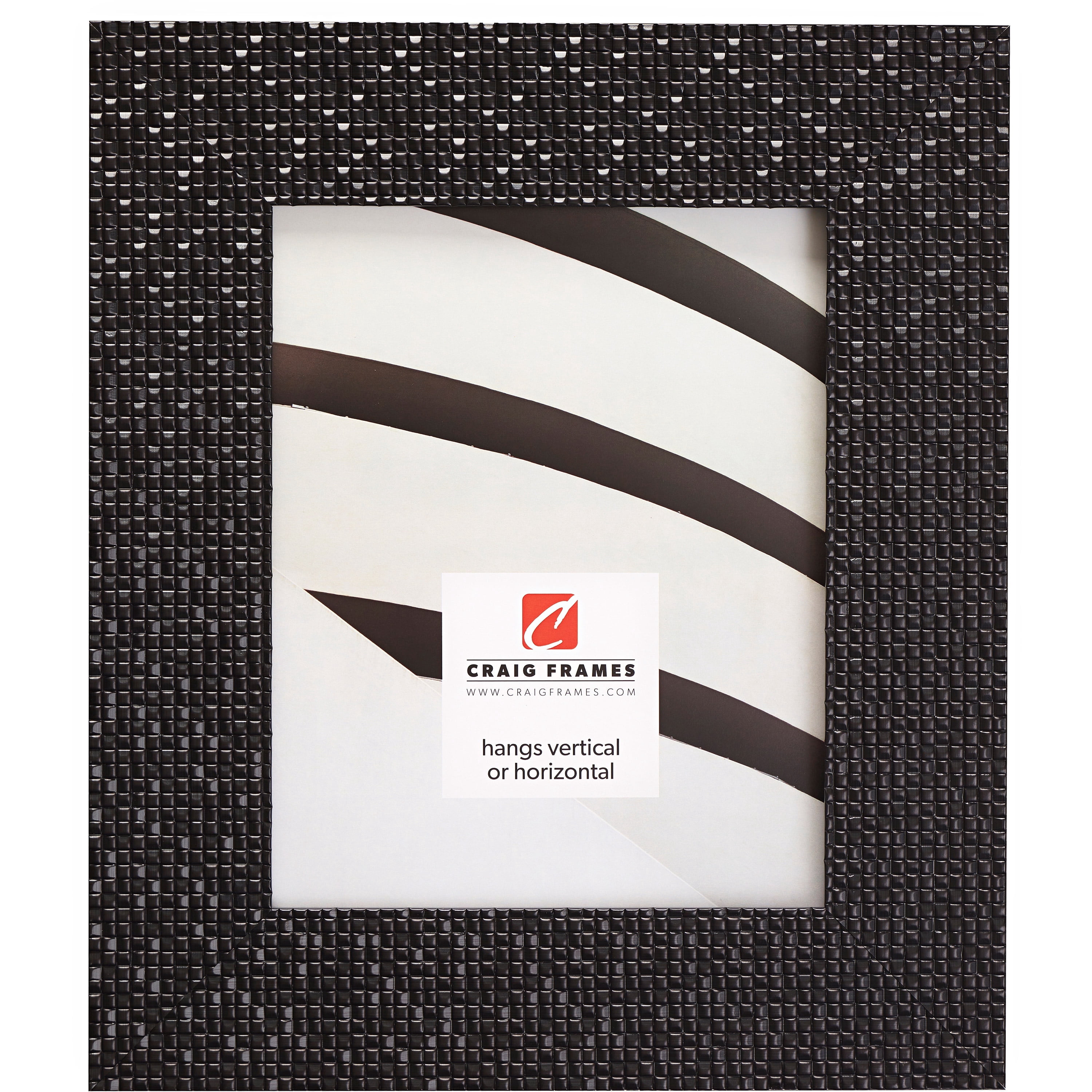 Craig Frames Glimmer, 18x24 inch Picture Frame, Black