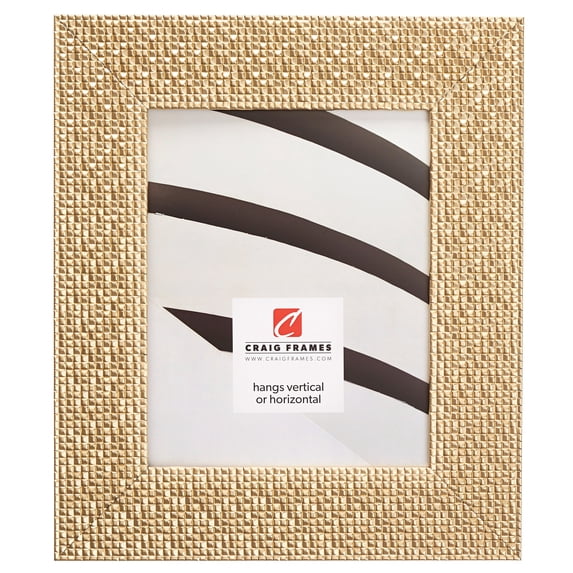 Craig Frames Glimmer, 20x20 inch Picture Frame, Gold