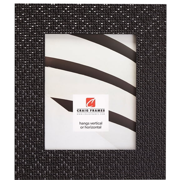 Craig Frames Glimmer, 8.5x11 inch Picture Frame, Black