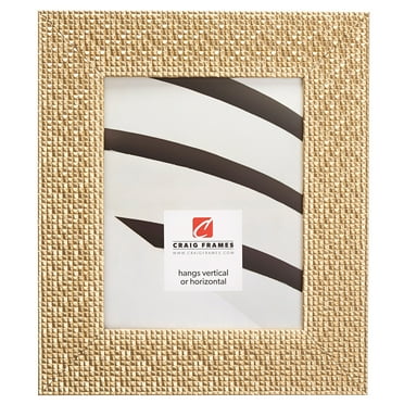 Craig Frames Glimmer, 8x10 inch Picture Frame, Gold