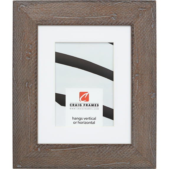 Craig Frames Hatteras, 16x24 inch Picture Frame Matted for a 12x18 Photo, Grey Wash