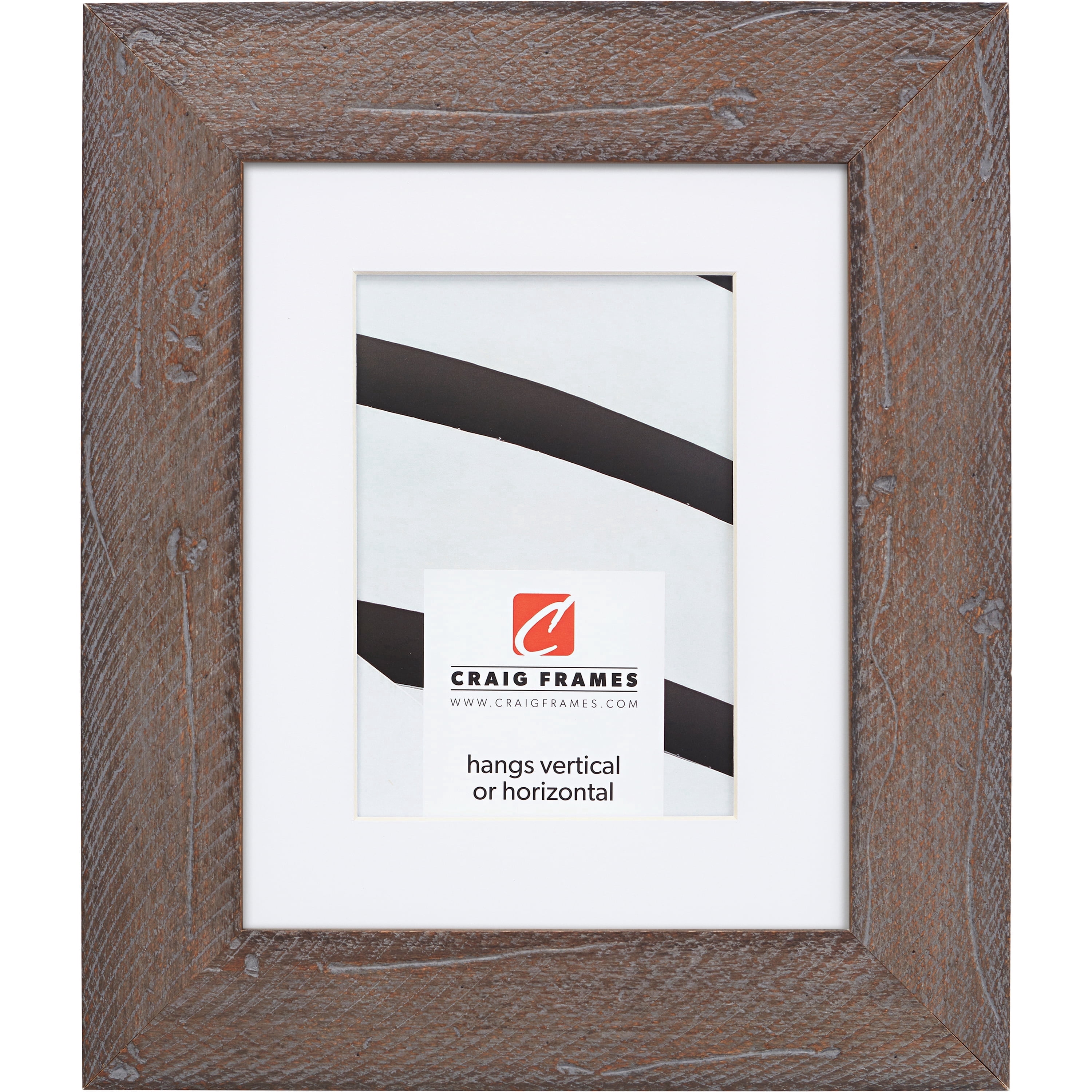 Craig Frames Hatteras, 22x28 inch Picture Frame Matted for a 18x24 Photo, Grey Wash