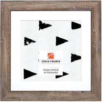 Craig Frames Hatteras, 24x24 inch Picture Frame Matted for a 20x20 Photo, Beach Wood