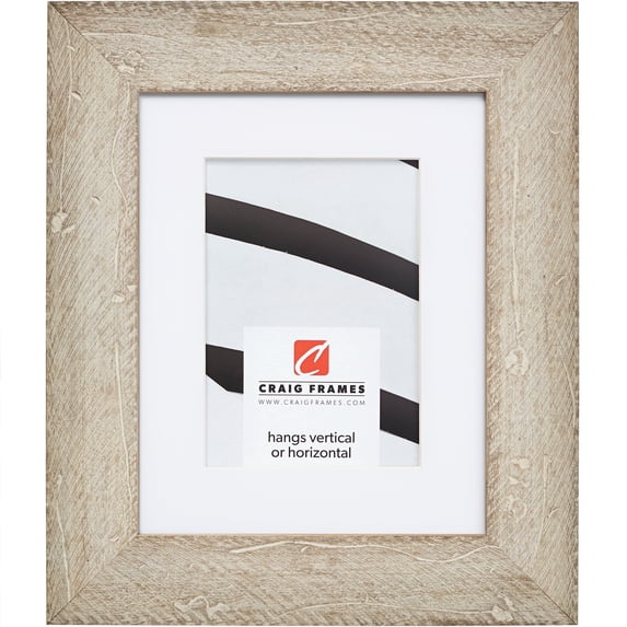Craig Frames Hatteras, 24x30 inch Picture Frame Matted for a 20x26 Photo, White Wash