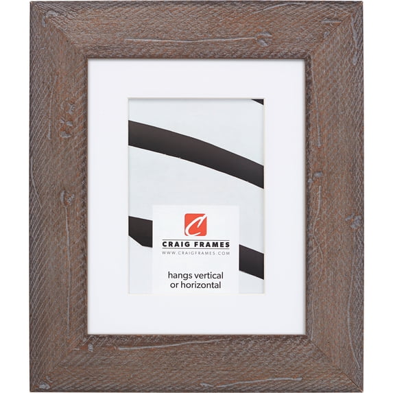 Craig Frames Hatteras, 24x36 inch Picture Frame Matted for a 20x30 Photo, Grey Wash
