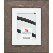 Craig Frames Hatteras, 8x12 inch Picture Frame Matted for a 5x7 Photo, Grey Wash