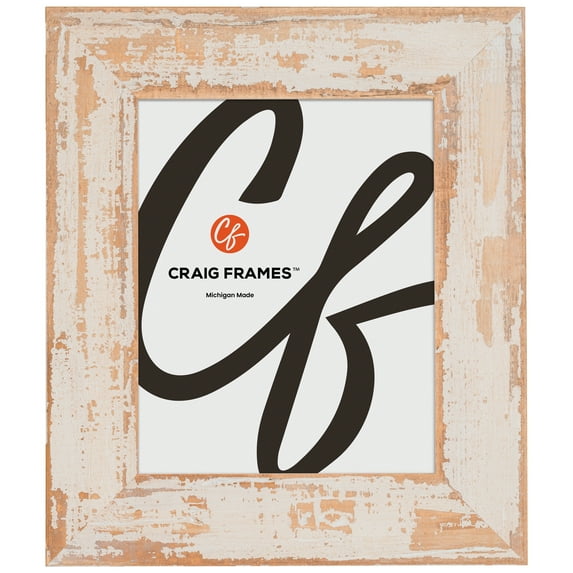 Craig Frames Hatteras XL, 9x13 Picture Frame, Oak Whitewash
