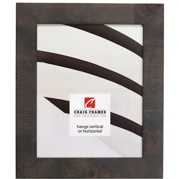 Craig Frames Innovations, 4x10 inch Picture Frame, Grey Burl