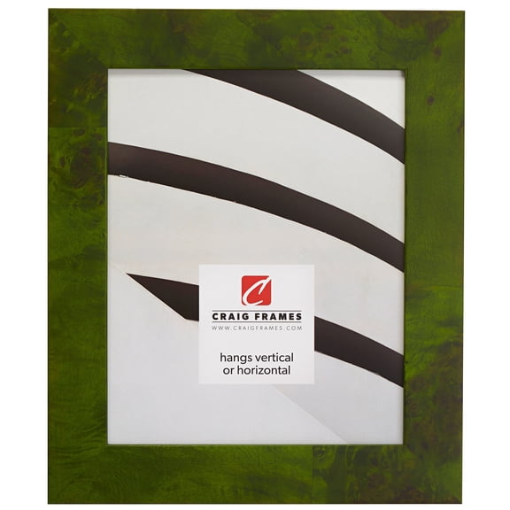 Craig Frames Innovations, 4x6 inch Picture Frame, Green Burl