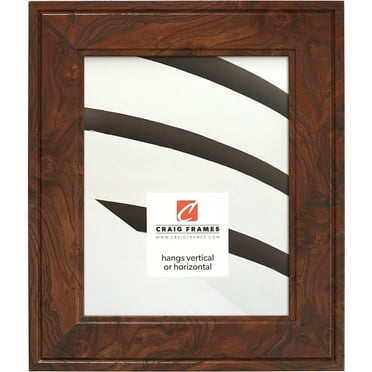 Craig Frames Inspirations, 10x12 inch Picture Frame, Brown Burl