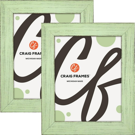 Craig Frames Jasper, 12x26 inch Picture Frame, Country Mint Julep Green, Set of 2